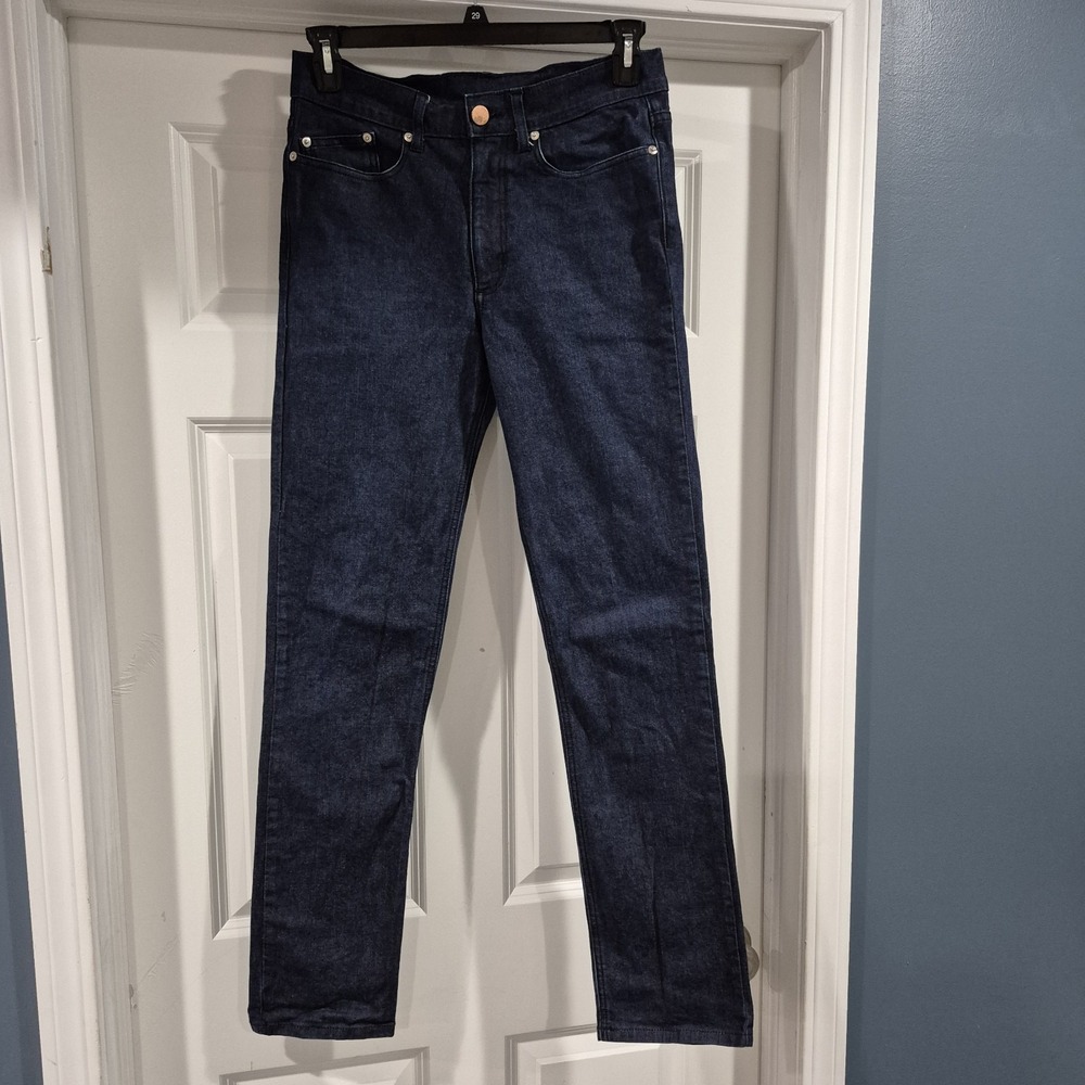 Men's Slim Straight Jeans - Dark Blue